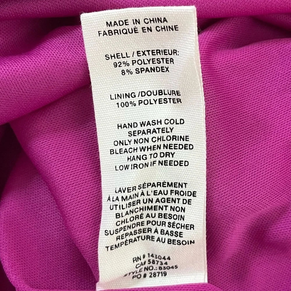 AVEC LES FILLES x ANTHROPOLOGIE | Velvet CutOut Bow Mini Dress Fuchsia | Size XS